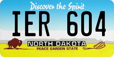 ND license plate IER604