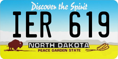 ND license plate IER619