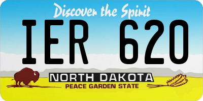 ND license plate IER620