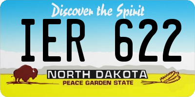 ND license plate IER622