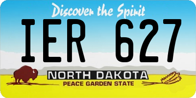 ND license plate IER627