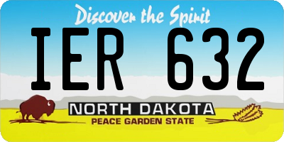 ND license plate IER632