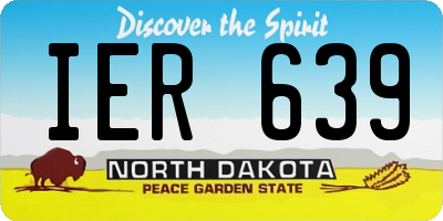 ND license plate IER639