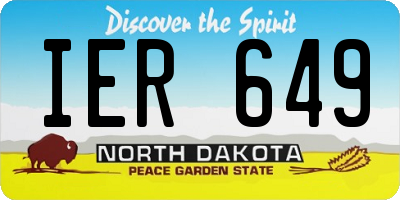ND license plate IER649