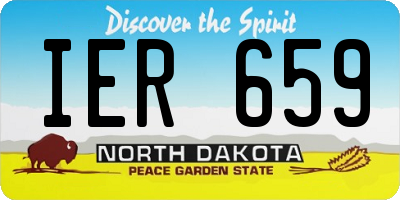 ND license plate IER659
