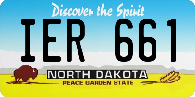 ND license plate IER661