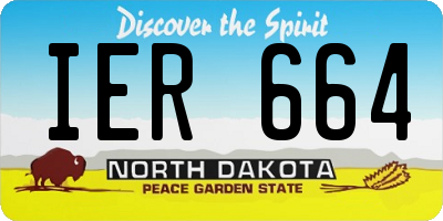 ND license plate IER664