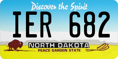 ND license plate IER682