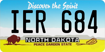 ND license plate IER684