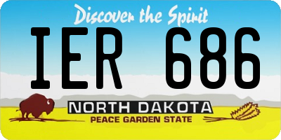 ND license plate IER686