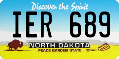 ND license plate IER689