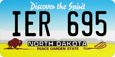 ND license plate IER695