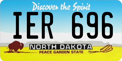 ND license plate IER696