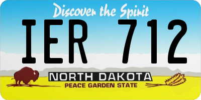 ND license plate IER712