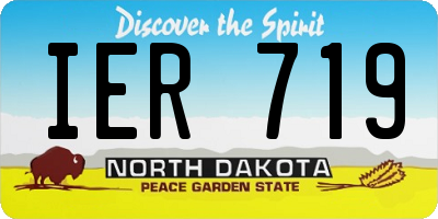 ND license plate IER719
