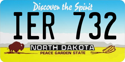ND license plate IER732