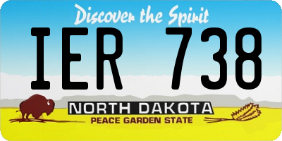 ND license plate IER738