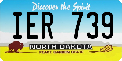 ND license plate IER739
