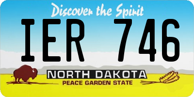 ND license plate IER746