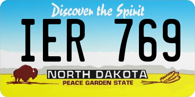ND license plate IER769