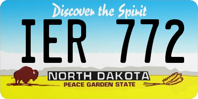 ND license plate IER772