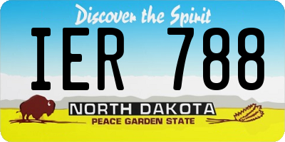 ND license plate IER788