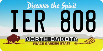 ND license plate IER808