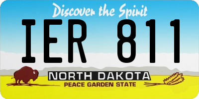 ND license plate IER811