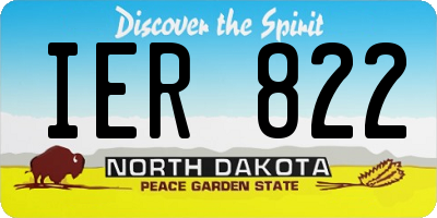 ND license plate IER822