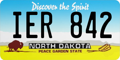 ND license plate IER842