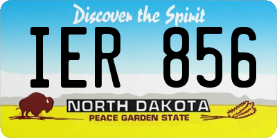 ND license plate IER856