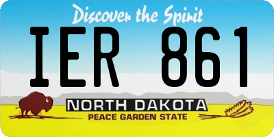 ND license plate IER861