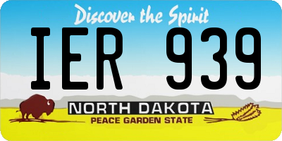 ND license plate IER939