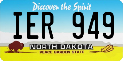 ND license plate IER949