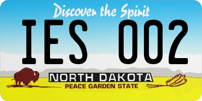 ND license plate IES002