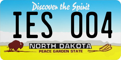 ND license plate IES004