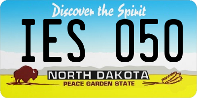 ND license plate IES050