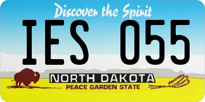 ND license plate IES055