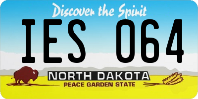 ND license plate IES064