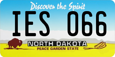 ND license plate IES066