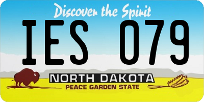 ND license plate IES079