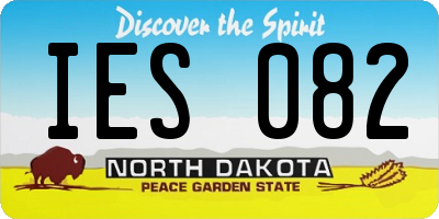 ND license plate IES082