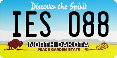 ND license plate IES088