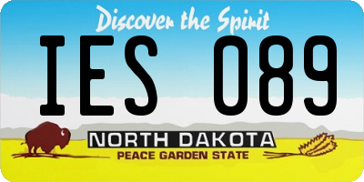 ND license plate IES089