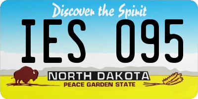 ND license plate IES095