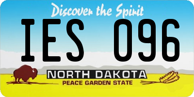 ND license plate IES096