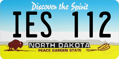 ND license plate IES112