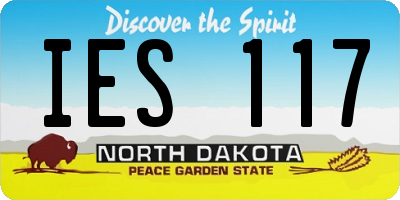 ND license plate IES117