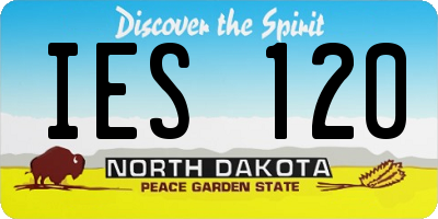 ND license plate IES120