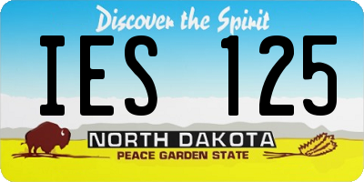 ND license plate IES125